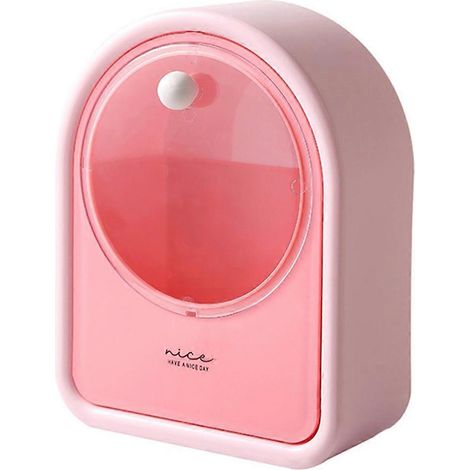 Boîte de rangement murale sans perçage, rose (1/5)