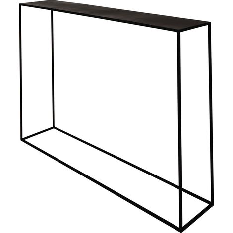 Console 110 cm en métal noir - CHARLTON