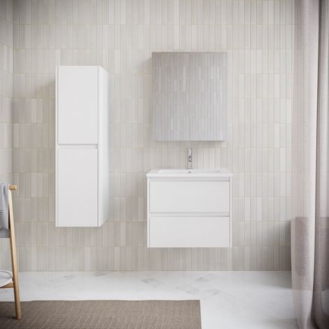 Mueble lavabo + lavabo 60 cm FORTINA blanco
