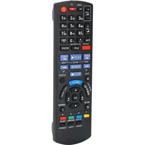 Schwarze Ersatzfernbedienung N2QAYB000629 für LCD-Fernseher/Videorecorder/DVD-Player (1/5)