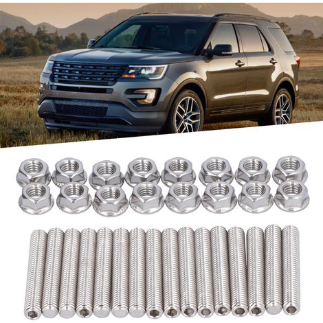 Kit de Boulons de Collecteur d'Échappement N811313S431 en Acier Inoxydable 304 pour Moteur V8 4.6L et 5.4L FORD (1/5)
