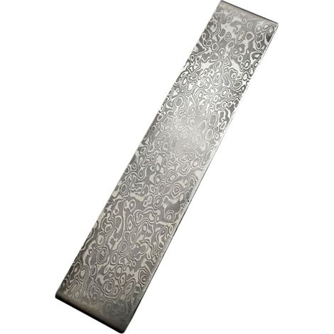 Billet d'acier damas coupe-acier à motifs matériaux de forgeage d'embryon trempé lissé pour Cutter bricolage matériau polyvalent, modèle de nuage