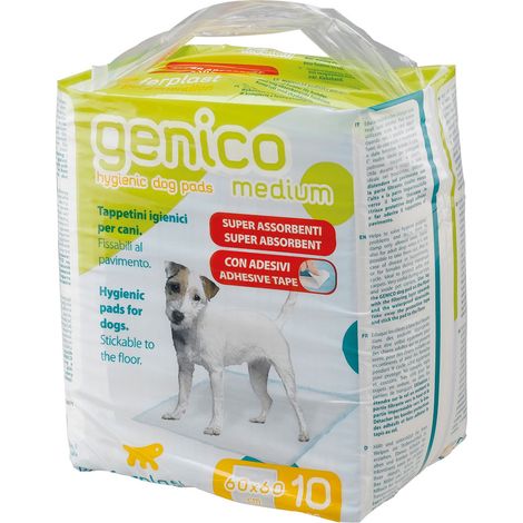 Ferplast GENICO MEDIUM Tapis hygiénique pour chiens en matériau super absorbant. Taille Medium.. Variante GENICO MEDIUM - Misure: 60 x h 60 cm - (1/3)