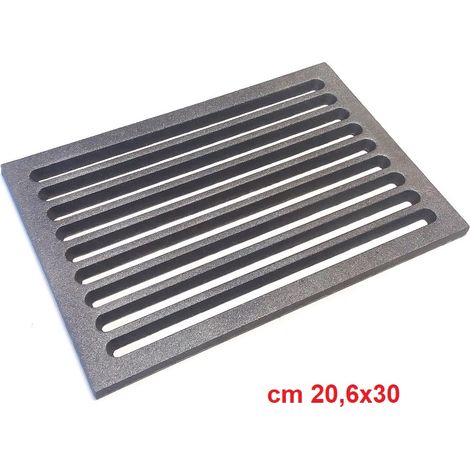 Griglia in ghisa per camini e stufe disponibile in diverse misure scegli la misura : 30x20,6x1