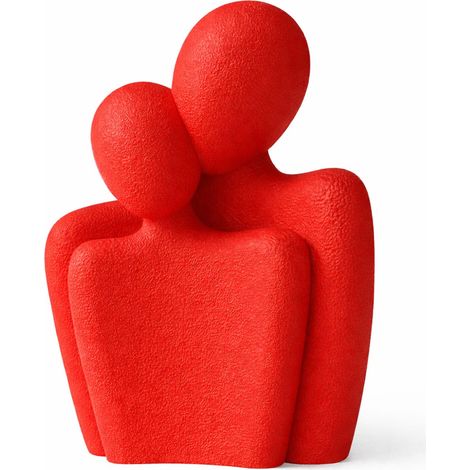 Figurine pour couples rouge pliable, décoration minimaliste (1/3)