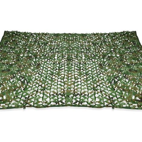 Toldo rectangular de diseño con patrón de camuflaje, sombrilla de 3x4 m, malla verde (1/5)