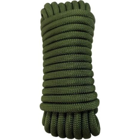 Corde d'escalade de 10mm Corde Statique de 30m pour Sauvetage en Hauteur Bateau Parachute Randonnée Extérieur Alpinisme Sport Camping Grande Capacité de Charge et Résistance à l'usure