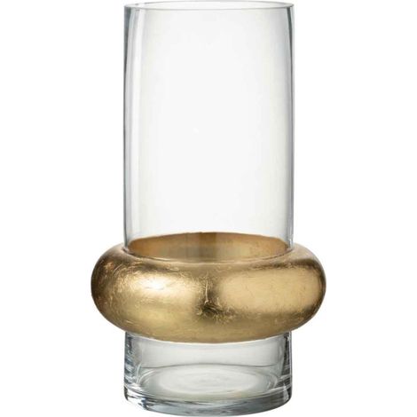 Vase Déco "Bague Cylindrique" 35cm Transparent (1/2)