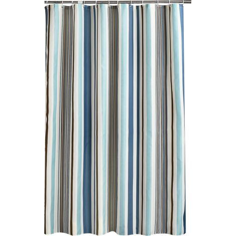 Rideau de douche 200x240 cm (LxH), Rideaux de douche anti-moisissures Doublure en tissu dPolyester doux Rideaux de bain Rideau Beau modèle pour WC de salle de bains