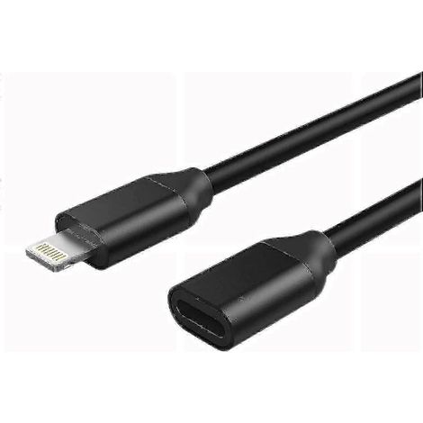 Câble d'extension Lightning de 1,8 m pour iPhone et iPad, certifié Apple MFi, connecteurs femelle-mâle, compatible audio, vidéo et transfert de données. (1/3)