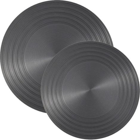Ensemble de 2 diffuseurs pour cuisinière à gaz, plaques de diffusion de chaleur de 9,3" et 11". (1/4)