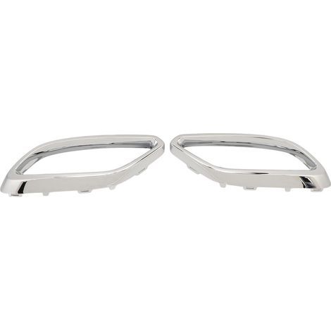 1 paire de cache-embouts d'échappement 1184920200 gauche droite de remplacement pour Benz Classe CLA C118 AMG-Line 2020 à 2024 Chrome, OEM Chrome (1/5)