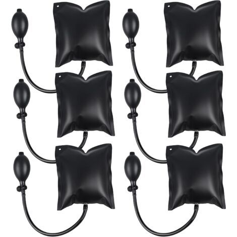 6 Pièces Air Wedge Pump Coussin de Montage, Pump Wedge Air Coussiné, Cale Gonflable, Positionnement Rapide des Portes Fenêtres, pour Installation de Portes et Fenêtres, Réparation de Voit