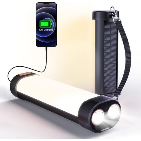 Luce da campeggio a LED, lanterna da campeggio ricaricabile con base magnetica, impermeabile e cavo USB, per lettura, campeggio, fai da te, lavoro, caccia, tenda (1/5)