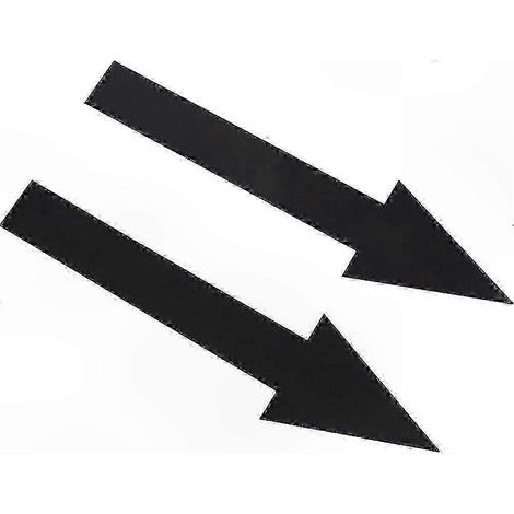 Flèches Adhésives Noires, 8x2 Pouces, Étiquettes PVC Imperméables Amovibles pour Murs, Sols, Écoles, Salles de Sport, Signalisation Transport (1/5)