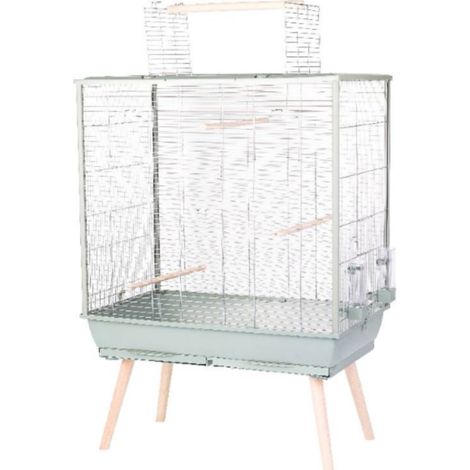 Zolux Néolife jaula elevada verde espaciosa para pájaros