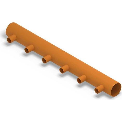 Distributeur thermique AWADUKT DN 630 BL 6 m, 6 connexions DN 250, centré