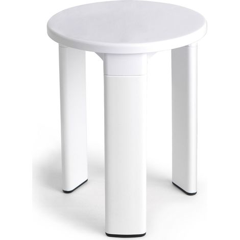 Tabouret Rond, Trois Pieds, Plastique Résistant, 40 x 32 x 32 cm (1/2)
