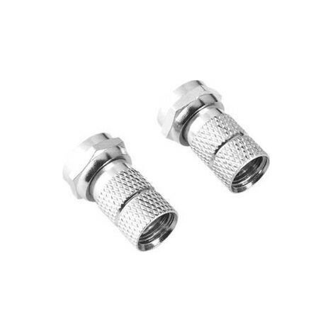F-Connecteur - HAMA - ProfiLine - 6,8 mm - Pack de 4 - Couleur Argent