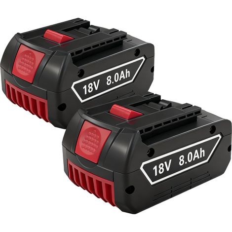 2 Batteries 18V 8,0Ah pour Bosch GBA, batterie pour perceuse et scie (1/5)