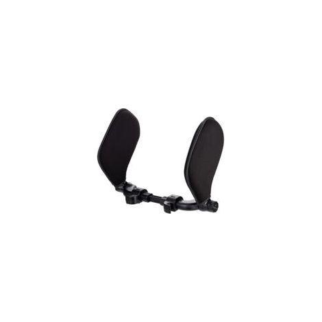 Schwarze Auto-Kopfstütze, 3. Generation, 23,5 × 18 × 7 cm, ergonomische Nackenstütze aus hochelastischem Schaumstoff (1/5)