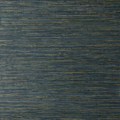 Crown Grasscloth Luxury Textured Wallpaper Navy Metallic Modern Feature Wall (1/4)