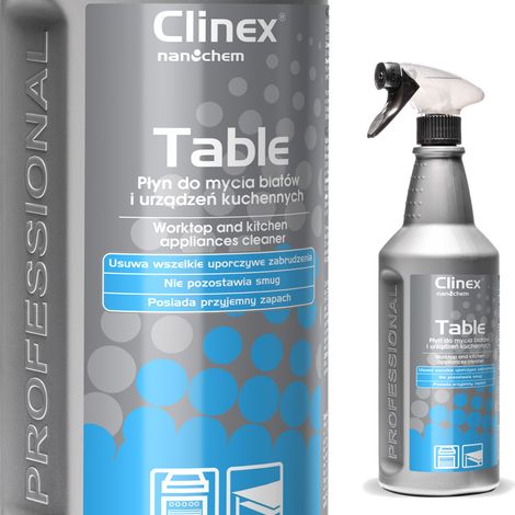 CLINEX Table 1L liquide pour nettoyer les plans de travail des meubles et appareils de cuisine (1/2)