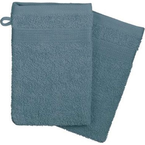 Lot de 2 Gants de Toilette "Confort" 15x21cm Orage (1/2)