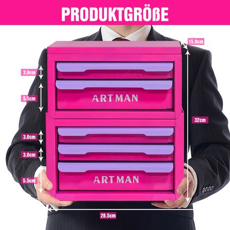 Tiroir de rangement 5 compartiments pour plan de travail, maquillage, voiles et accessoires Talisman (1/4)