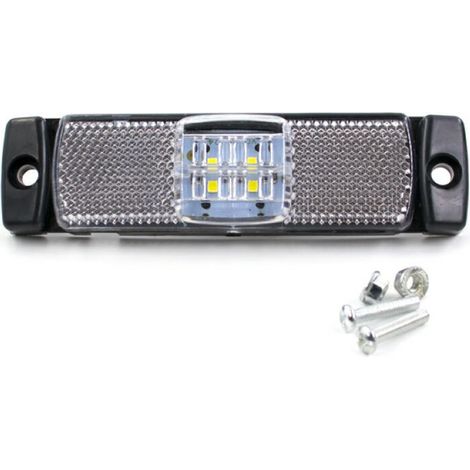 LED-Umrissleuchte, wasserdichte LKW-Seitenleuchte mit Schrauben und Muttern, LED-Umrissleuchte, Auto-Außen-LED-Leuchten für Anhänger, Weiß