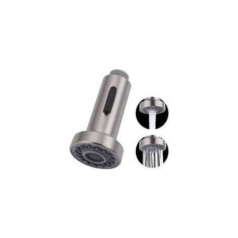 Douchette Evier Pull-Out avec Bouton Stop Tête de Douchette Brossé 2 Jets pour Robinet Evier Cuisine (1/5)