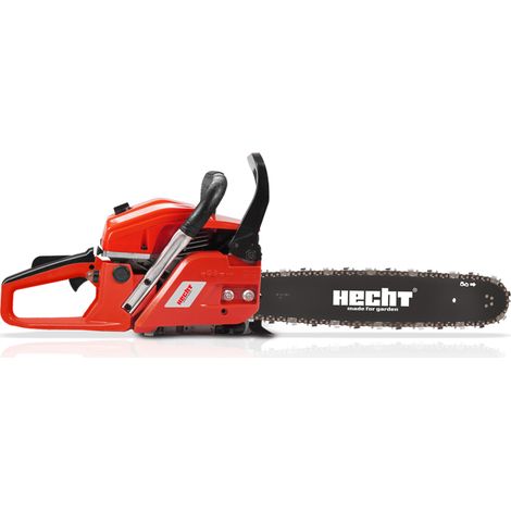 Tronçonneuse à essence 40 cm 2,7 CV – Moteur 2 temps – Système anti-vibration – Coupe nette pour bois dur – Hecht (1/5)