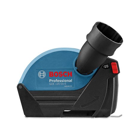 Bosch Professional Caperuza de aspiración GDE 125 EA-S para cortar (compatible con las amoladoras angulares Bosch Professional con caperuza de cierre roscado, disco Ø 125 mm, en caja)