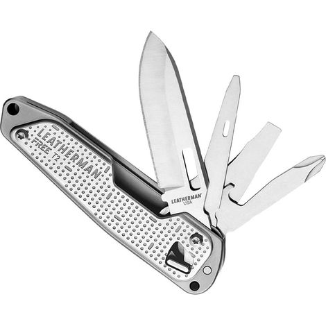 Leatherman FREE® T2 - Herramienta multiusos compacta, 8 funciones, apertura magnética, acero inoxidable 420HC, ligera y resistente (1/5)