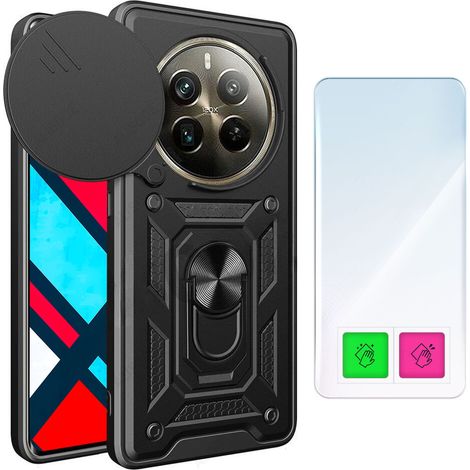 Funda para Realme 12+ 5G / 12 4G, carcasa protectora + cristal (1/5)