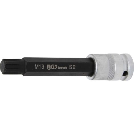 BGS Douilles à embouts longueur 120 mm 12,5 mm (1/2") profil cannelé (pour RIBE) M13