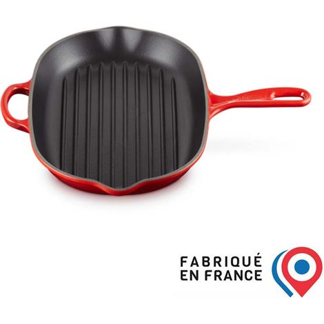 Le Creuset Bistecchiera skillet ovale Evolution in ghisa vetrificata, diameter 32 cm, Ciliegia, 20194320600422 (1/4)