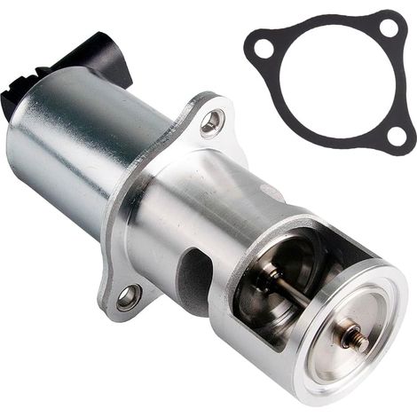 Vanne EGR avec joint pour Laguna I II, pour Megane I, pour Trafic II, pour Vivaro(F7) (J7)(E7), V40, 1.9dci,1.9di,1.9dti, 4409585, 4413408, 4416575, 4430902, 8200229190, 93183146 (1/5)