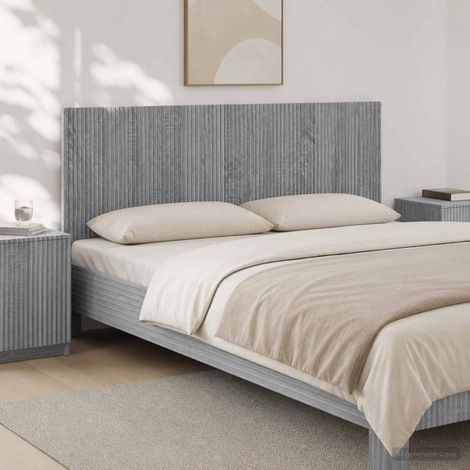 vidaXL Wall-Mounted Headboard ARNHEM Grey Sonoma Engineered Wood (1/5)