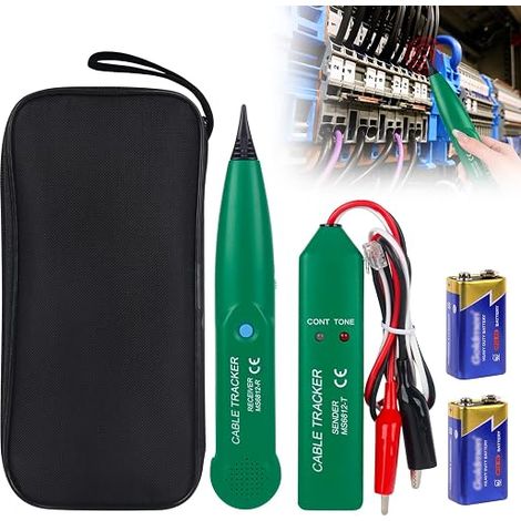 Telephone Cable Tester, MS6812 Electric Cable Detector, Cable Tracker Line Detector for Locating Network Cables and Telephone Lines (1/5)