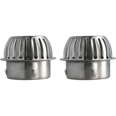 Drain Au Sol en Acier Inoxydable, Filtre Gouttière Descente Eau De Pluie, Anti-Bloquant Et Prévention des Rats, Adapté Aux Drains De Plancher De Balcon avec Diamètre 110 Mm (2 PièCes) (1/5)
