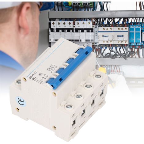Leitungsschutzschalter DZ47-63 C63 4P 400 V 63 A, DIN-Schienenmontage, 6000 A Schaltleistung (1/5)