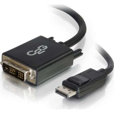 Cbl/2m DisplayPort M to DVI M BLK C2G 2m DisplayPort to Single Link DVI-D Adapter Cable M/M - DP to DVI - Black - Câble DisplayPort - DisplayPort (M) pour DVI-D (M) - 2 m - noir