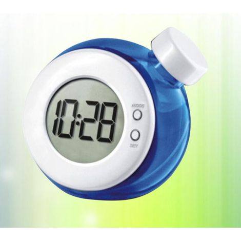 10pièces Horloge LED à Énergie Hydrique Affichage sans Pile Idéale pour Bureau Et Décor Mural Bleu (1/3)