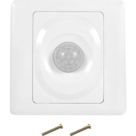 GARRYFIZH Interrupteur mural réglable avec détecteur de mouvement, capteur infrarouge intelligent PIR pour lampe LED à économie d'énergie (1/5)