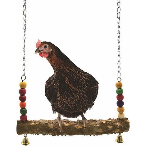 Perchoir pour inséparable, pinson, canari, perchoir pour cage, balançoire, pont en bois (1/4)