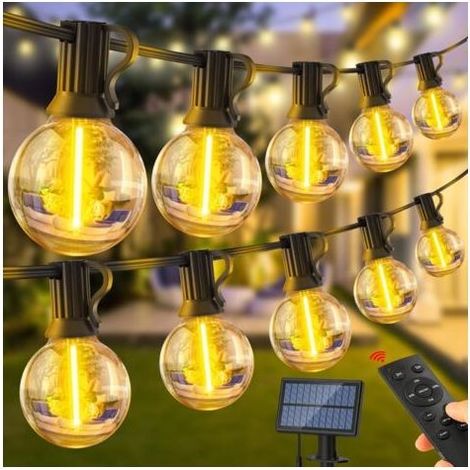 Guirlande Lumineuse, 30 LED, Solaire, Décor Jardin Terrasse, Extérieur, Balcon, Mariage, Noël, Fête, Patio, Clôture, Intérieur, Chambre, Allée, Sapin, Ambiance Romantique (1/5)