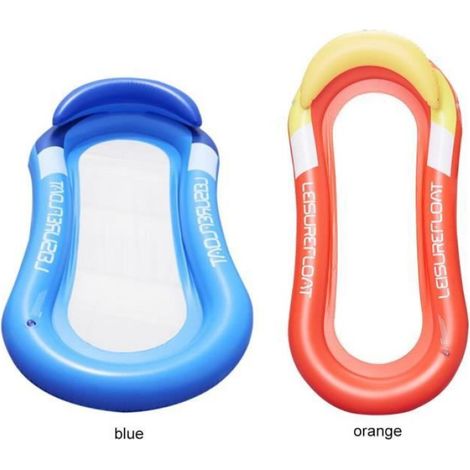 Hamac Gonflable Flottant - 150 x 75 cm - PVC 0,3 mm - Charge Max 200 kg - Plage Piscine Lac - 1 Pièce (1/4)