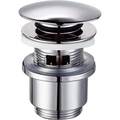 Desague de modelo Click-clack con desbordamiento Tecom PTBCT  Cromo (1/2)