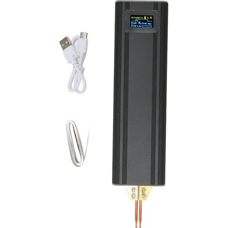 Poste de soudage par points portable 80 niveaux réglables protection multiple numérique à main pour feuille de nickel 0,1 à 0,2 mm (1/5)